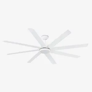 Luminosa Century Led White 8 Blade Ceiling Fan With DC Motor