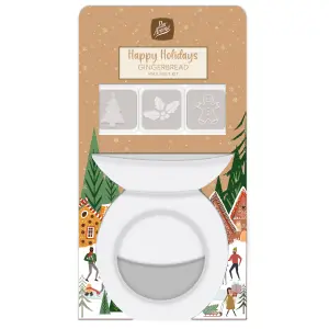 Christmas Wax Melts & Burner Set Happy Holidays Gingerbread Scented Wax