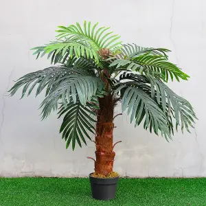 100cm H Garden Decoration Artificial Green Palm Tree with Pot