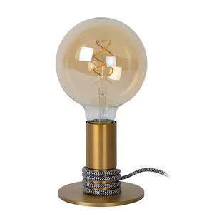 Lucide Marit Modern Table Lamp - 1xE27 - Matt Gold, Brass