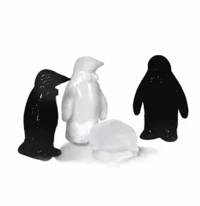 Chilly Feet Drink Coolers Pack of 18 Penguin Reusable Ice Cubes