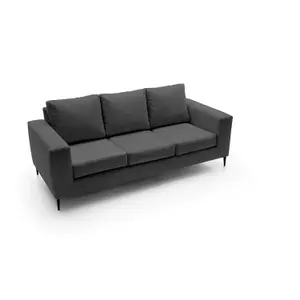 Capri Reversible Corner Sofa in Black