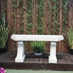 Stunning Textured Sandstone Curved Bench Perfect For Gardens