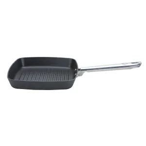 Anolon Professional Black Square Hard Anodised Aluminium Non-Stick Grill Pan Small Size 24cm