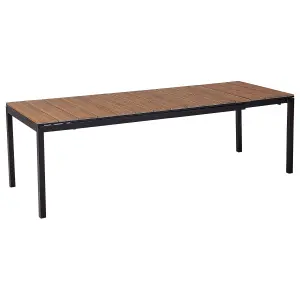 Garden Table Engineered Wood Light Wood TOFANE