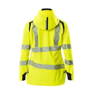 Mascot Accelerate Safe Ladies Lightweight Outer Shell Jacket (Hi-Vis Yellow/Black)  (XXXX Large)