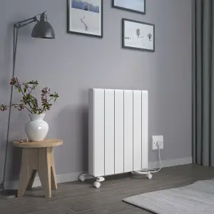 Right Radiators 5FIN 1500W Ceramic Radiator Electric Smart Heater WIFI Control Wall Mounted Portable Timer