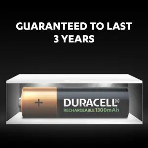 Duracell Rechargeable AA Battery, Pack of 4