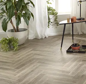 Block Herringbone 12mm Laminate Flooring Oslo (Box 1.607m2) Free delivery