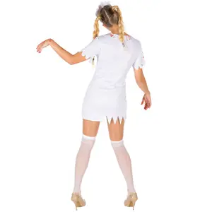 Women's zombie nurse costume - white L