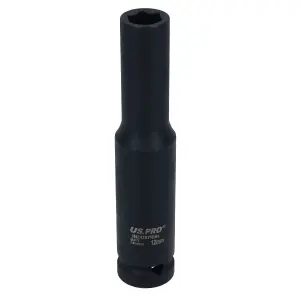 12mm Extra Deep Long Metric MM Impact Socket 1/2" Drive 6 Sided Single Hex