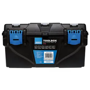 Draper Plastic Toolbox with Tote Tray, 16" 24197