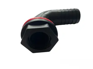 1"Water butt/rain barrel outlet elbow with nut+washer,requires 26mm hole