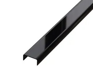 ILCOM decorative profile C 40mm x 2440mm x 0.65mm Black Mirror Stainless Steel