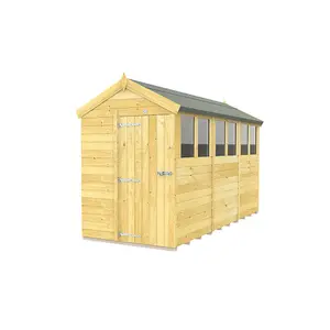 DIY Sheds 5x12 Apex Shed - Single Door With Windows