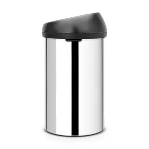 Brabantia 60 Litre Touch Bin Brilliant Steel/Black