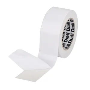 Diall Flat White Double-sided Tape (L)25m (W)50mm