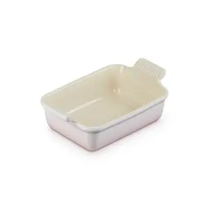 Le Creuset Stoneware Heritage Rectangular Dish Shell Pink / 19cm