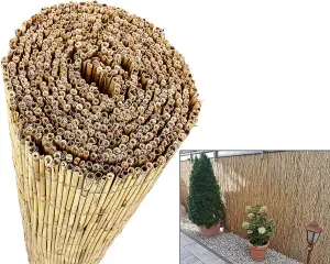 2m x 4m Natural Thick Bamboo Peeled Reed Fence Outdoor Garden