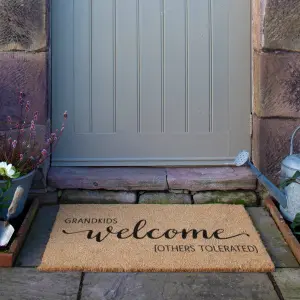 Grandkids Welcome Others Tolerated Doormat (90 x 60cm)