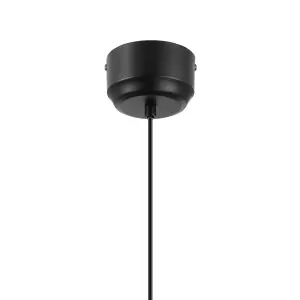 GoodHome Genly Gloss Black Pendant ceiling light, (Dia)390mm