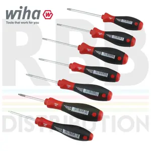 Wiha Torx Screwdriver Set 7pcs T8 T9 T10 T15 T20 T25 T30 SoftFinish 01299