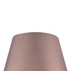 GoodHome Lokombi Taupe Fabric dyed Light shade (D)40cm