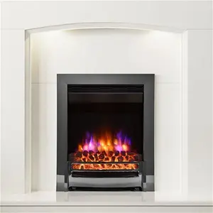 Be Modern 2Kw Ember 16" Electric Inset Fire - Black Nickel | Robert Dyas