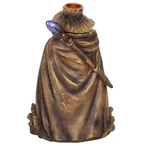 Something Different Wizard Backflow Incense Burner Brown/Purple (One Size)