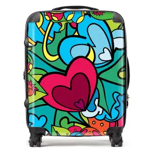 Hippie Psychedelic Pattern Suitcase - Large