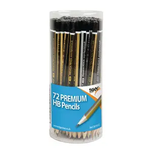 Tiger Stationery Premium HB Pencils orted (One Tub of 72)