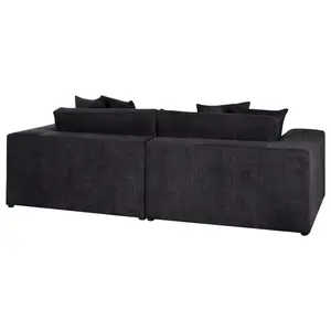 3 Seater Sofa Black GLORVIKA II