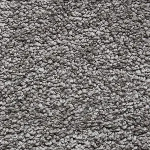 Grey Plain Shaggy Modern Plain Easy to Clean Rug Soft For Dining Room -80cm X 150cm