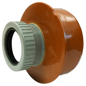 Pipe Adaptor Coupling 110mm to 50mm Terracotta uPVC Reducer Fitting