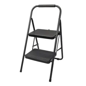 475mm 2x Wide Step Ladder Foldable Non Slip Steps & Feet 150KG Max Platform