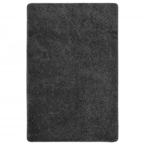 Berkfield Shaggy Rug Dark Grey 200x290 cm Anti Slip