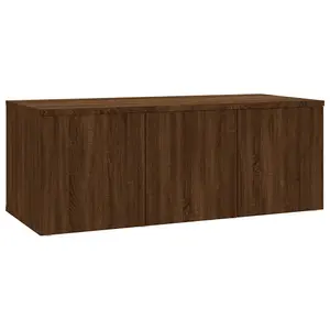 Berkfield TV Cabinet Brown Oak 80x34x30 cm Engineered Wood