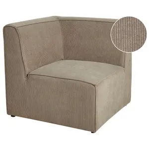 Jumbo Cord Corner Section Taupe LEMVIG