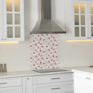 Cath Kidston Rose & Bows Glass Splashback (600x750mm)