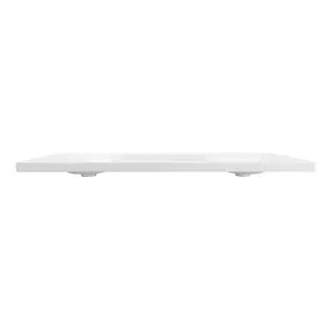 GoodHome Kentia Double Matt White Rectangular Vanity Basin (W)120.6cm