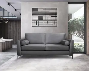 Modern Home Zara 3 Seater Sofa Steel