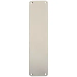 Plain Door Finger Plate 350 x 75mm Satin Stainless Steel Push Plate