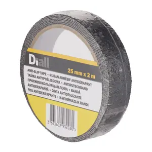 Diall Black Anti-slip Tape (L)2m (W)25mm