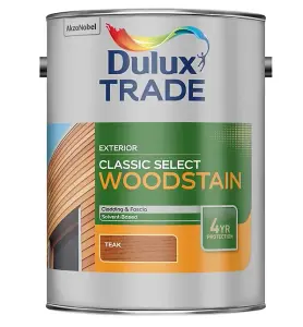 Dulux Trade Classic Select Woodstain Paint - Teak - 5L