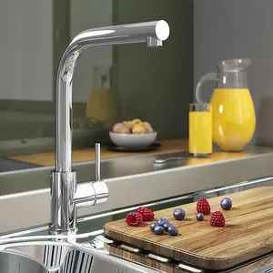 Aquarius TrueCook Series 3 Chrome Single Lever Kitchen Mixer Tap AQTK003