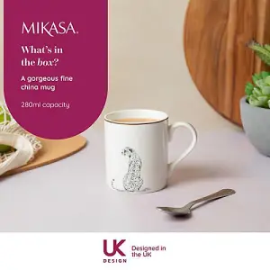 Mikasa Cheetah 280ml Straight-Sided Mug