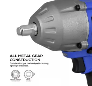 Autojack Heavy Duty Cordless Impact Wrench 1000Nm 1/2" Drive with 20V 6Ah Battery & Charger