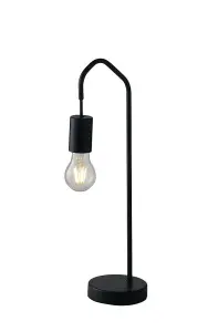 Luminosa Habitat Arch Table Lamp, Black, E27