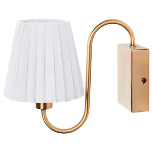 Set of 2 Wall Lamps White TOLKA