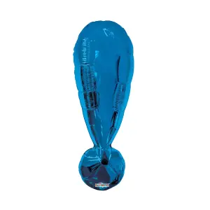 Kaleidoscope Exclamation Point Foil Balloon Blue (One Size)